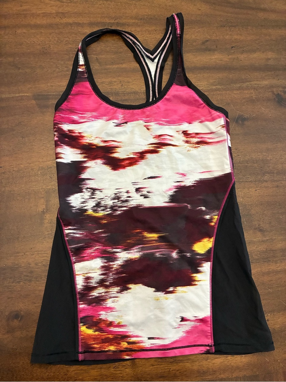 Lululemon Cool Racerback Tank Top Women’s 4 Shine On Berry Rumble Mesh Pink